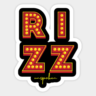 Unspoken Rizz Sticker